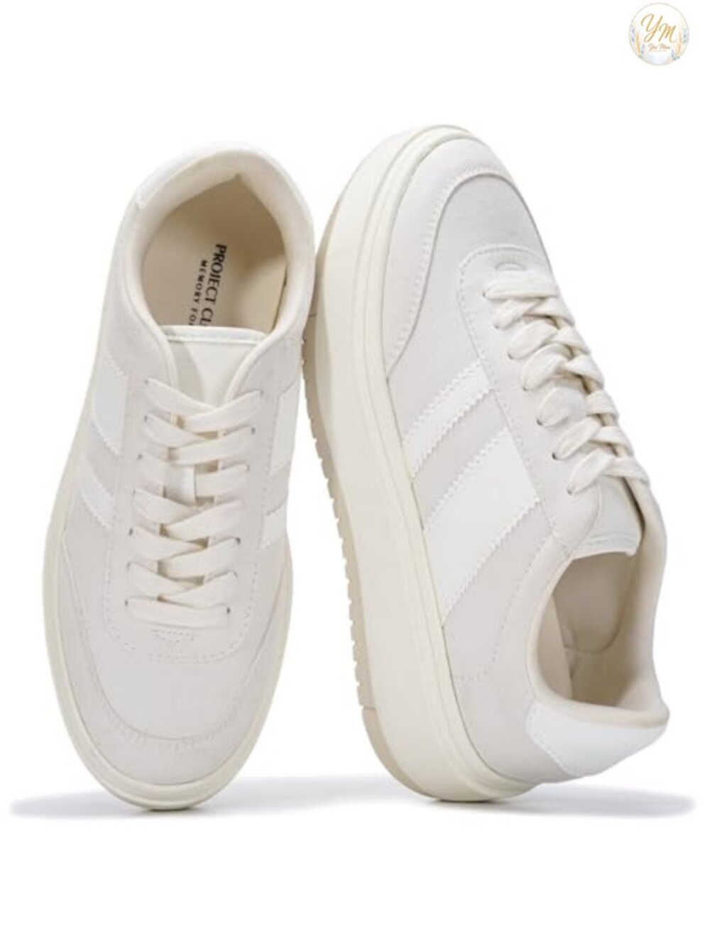 Women's Platform Fashion Sneakers Lace-Up Casual Athletic Shoes